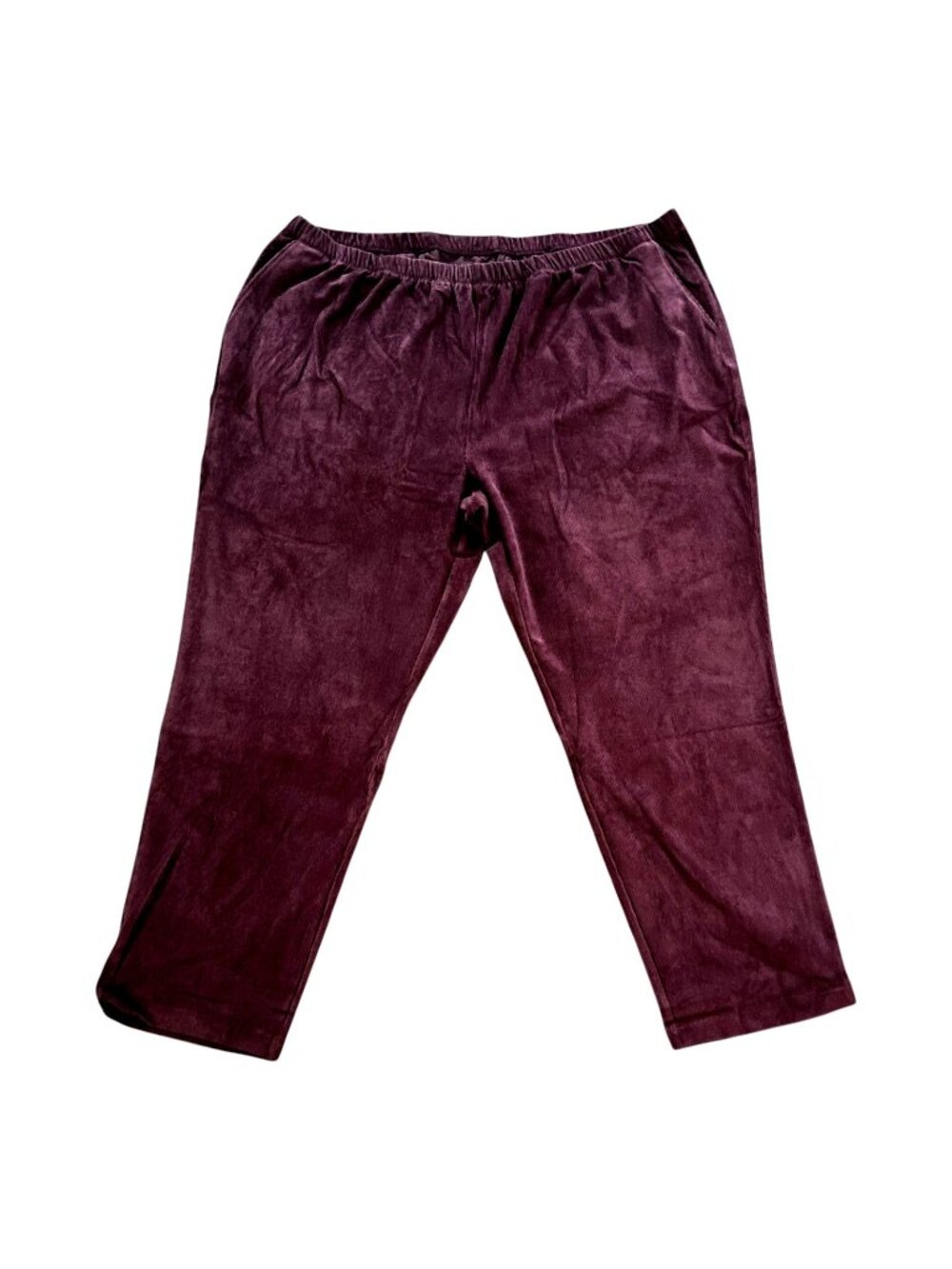 Lands End Deep Mulberry Cordoroy Pants - Women's Size 3X - NEW with tags